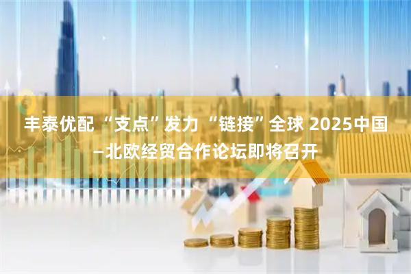 丰泰优配 “支点”发力 “链接”全球 2025中国—北欧经贸合作论坛即将召开