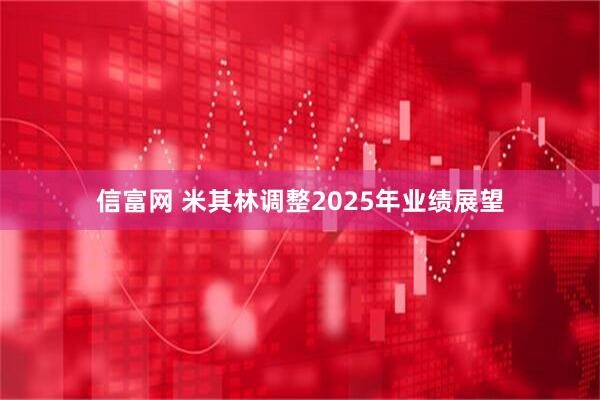 信富网 米其林调整2025年业绩展望